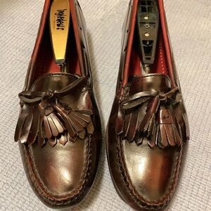 Cole Haan Brown Leather Tassel dressy loafers Men’s 9.5